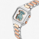 Reloj digital con brazalete de acero bicolor D-BEAR MINI