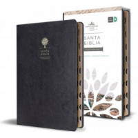 Biblia Reina Valera 1960 Letra Grande. Simil Piel Negro, Indice,