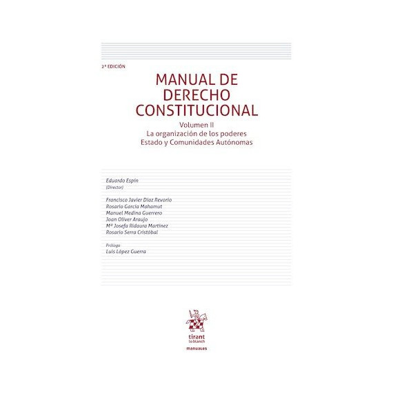 Manual de Derecho Constitucional Volumen Ii 2ª Edicion   2026