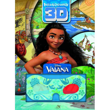 Disney Vaiana - Busca y Encuentra - Libro de Actividad con Escenas en 3D - Incluye Lentes - Pi Kids   2026