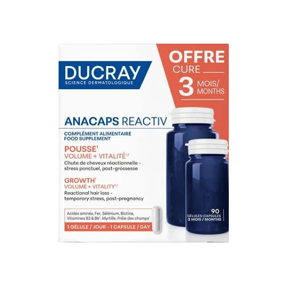 DUCRAY REACTIV REACCIONAL ANACAPS 60 +30 CAPS