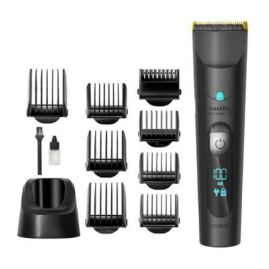 Cortapelos con bater&iacute;a WET&DRY y cuchillas con recubrimiento de titanio