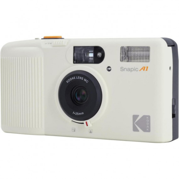 KODAK Snapic A1 Cámara Analógica de Película 35MM con Flash Blanca