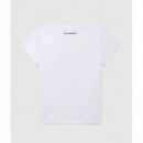 Camiseta Ikon con pedrería para niña de Karl Lagerfeld