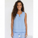 Top algodón Dorine denim COTTON SOUL