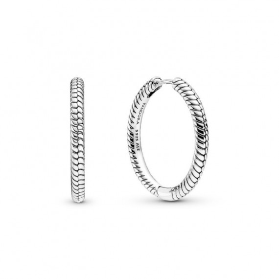 PANDORA Pendientes de Aro PANDORA Moments en Plata de Ley Charm 299532C00
