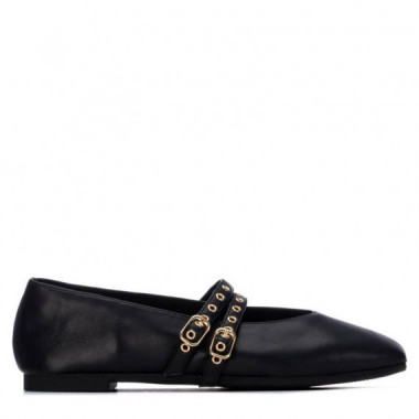 Xti Bailarina con doble tira decorativa 146405-NEGRO