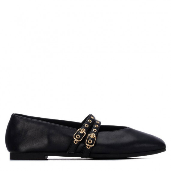 Xti Bailarina con doble tira decorativa 146405-NEGRO