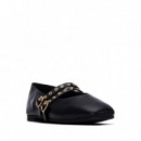 Xti Bailarina con doble tira decorativa 146405-NEGRO
