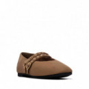 Xti Bailarina con doble tira decorativa 146405-TAUPE