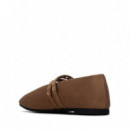 Xti Bailarina con doble tira decorativa 146405-TAUPE