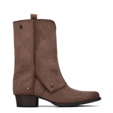 Xti Bot&iacute;n en suave antelina 146478-TAUPE