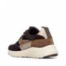 Xti Zapatilla material textil 146145-MARRON
