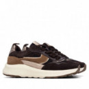 Xti Zapatilla material textil 146145-MARRON
