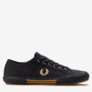 Fred Perry Zapatillas vintage negras F3600000B2332-90A