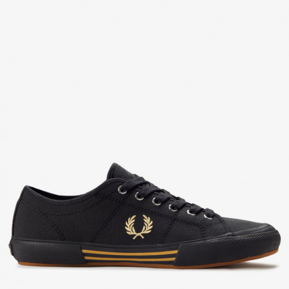Fred Perry Zapatillas vintage negras F3600000B2332-90A