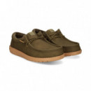 Wallabee Piel Sintetica Kaki  HEY DUDE