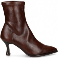Botin Tacon Polipiel Marron  MISS ELASTIC