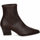Botin Tacon Cowboy Polipiel Moka  MISS ELASTIC