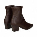 Botin Tacon Cowboy Polipiel Moka  MISS ELASTIC