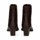 Botin Tacon Cowboy Polipiel Moka  MISS ELASTIC