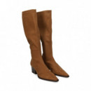 Bota Tacon Tipo Cowboy Eco ante Cuero  MISS ELASTIC