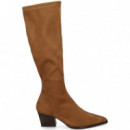 Bota Tacon Tipo Cowboy Eco ante Cuero  MISS ELASTIC