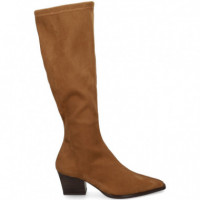 Bota Tacon Tipo Cowboy Eco ante Cuero  MISS ELASTIC