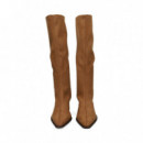 Bota Tacon Tipo Cowboy Eco ante Cuero  MISS ELASTIC