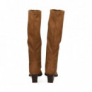 Bota Tacon Tipo Cowboy Eco ante Cuero  MISS ELASTIC
