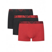3 Pack Bottom Black/cherry/black  EMPORIO ARMANI