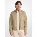 Cotton Harrington Jkt Dusty Sage  MICHAEL KORS