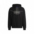 HUGO Jersey Negro 50530342-001