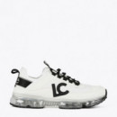 Lola Casademunt Deportiva bicolor con suela transparente LS2505003-1BN