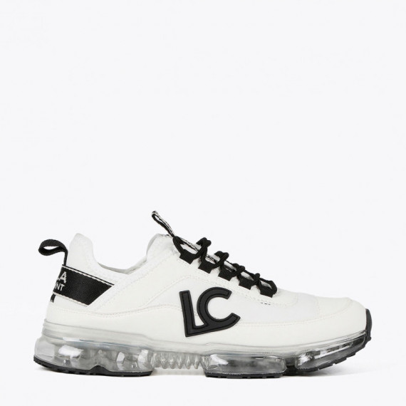 Lola Casademunt Deportiva bicolor con suela transparente LS2505003-1BN