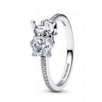 PANDORA Anillo de Disney Stitch con Circonitas Transparentes 193740C01