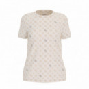 Guess Athleisure Camiseta Gloriaeony Blanca V5YI04 I3Z14-P0JN
