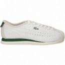 Deportivo Picado Lado Piel Blanco  LACOSTE
