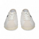 Deportivo Picado Lado Piel Blanco  LACOSTE