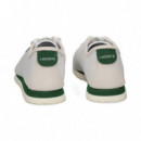 Deportivo Picado Lado Piel Blanco  LACOSTE