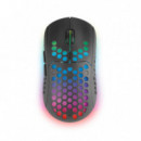 MARS GAMING Raton Inalambrico Recargable MMW3 Negro