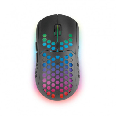MARS GAMING Raton Inalambrico Recargable MMW3 Negro