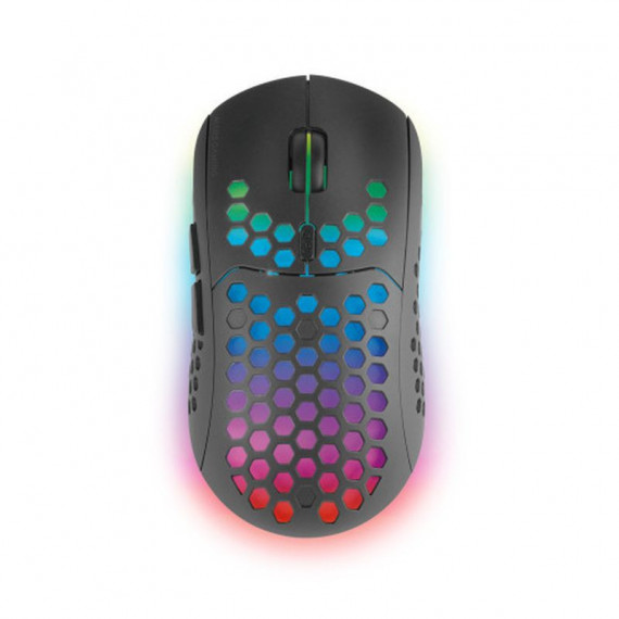 MARS GAMING Raton Inalambrico Recargable MMW3 Negro