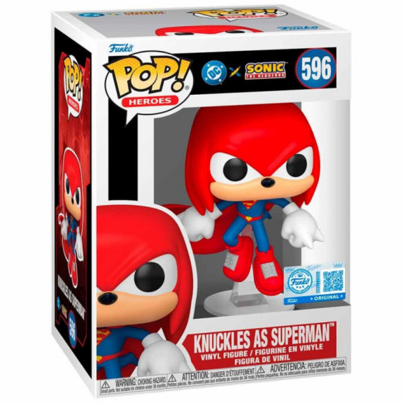 FUNKO Pop Knuckles Como Superman Sonic The Hedgehog Dc Comics Exclusivo 596