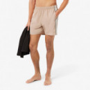 Bañador LACOSTE Beige Banda Lateral