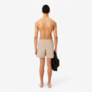 Bañador LACOSTE Beige Banda Lateral