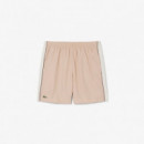 Bañador LACOSTE Beige Banda Lateral