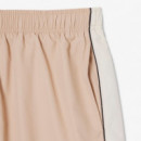 Bañador LACOSTE Beige Banda Lateral