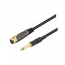 NIMO Cable Xlr Canon/h a Jack 6.3MM/M Mono 2MTRS WIR447