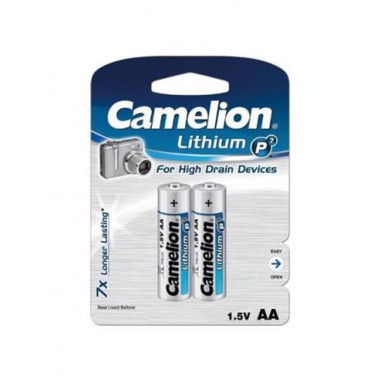CAMELION Pilas Aa Litio 1.5V FR6/L91  Pack de 2 PLI093